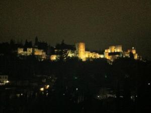 View from El Camborio at night. 